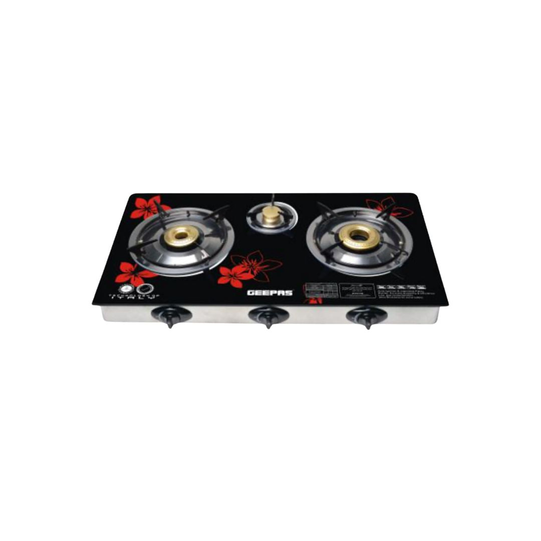 TEMPERED GLASS 3 BURNER GAS STOVE GK6759