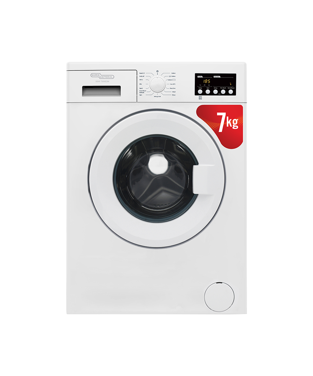 SUPER GENERAL 7KG FRONT LOAD WASHING MACHINE SGW7300EDM