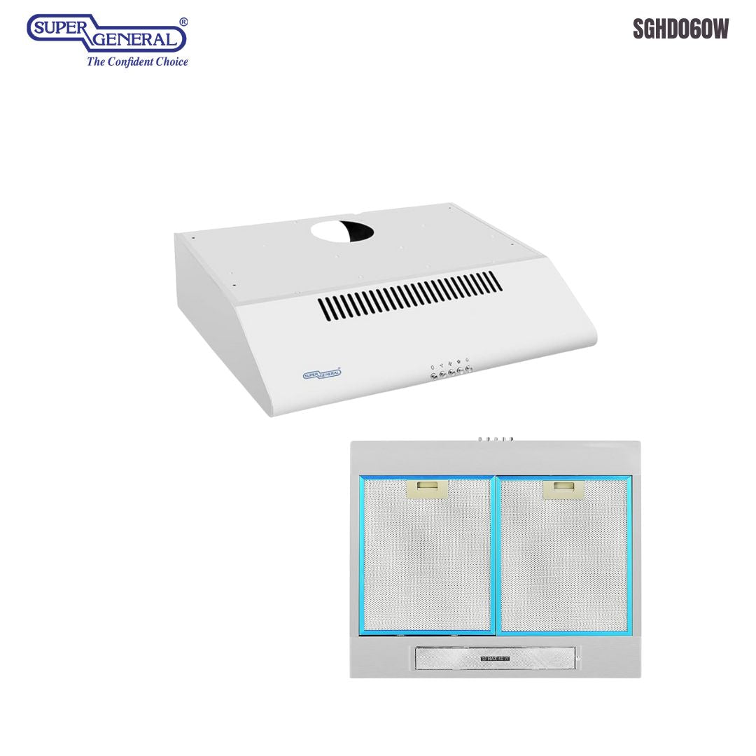 Super General 60 cm Hood White