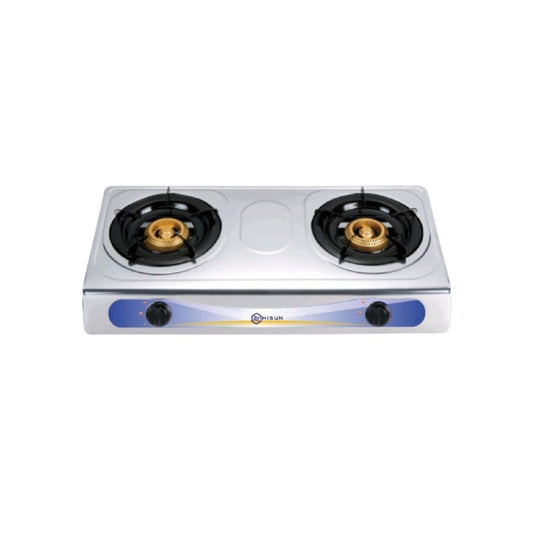 TEMPERED GLASS 2 BURNER TABLE TOP GAS STOVE