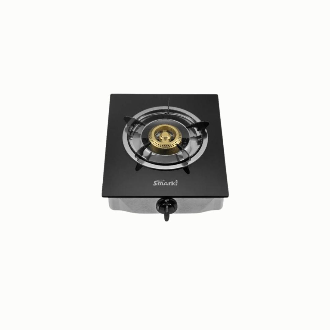 TEMPERED GLASS 1 BURNER GAS HOB