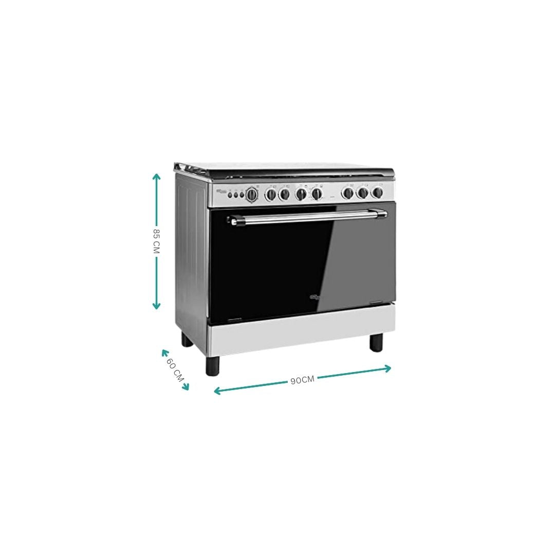 STAINLESS STEEL Super General Gas Cooker 5 Burner SGC901FS