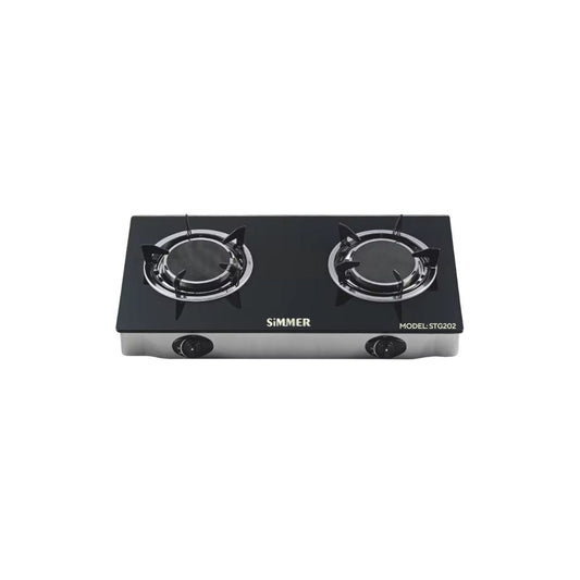 Glass GAS HOB 2 burner TABLE TOP gas stove infrared