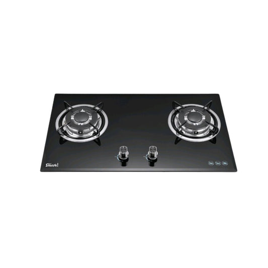 TEMPERED GLASS 2 BURNER FOLDING GAS HOB