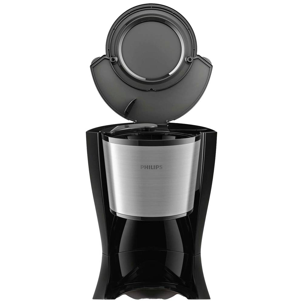 Philips Home Daily Collection HD7462/20 Coffee maker Black, Metal Cup volume=15 Glass jug