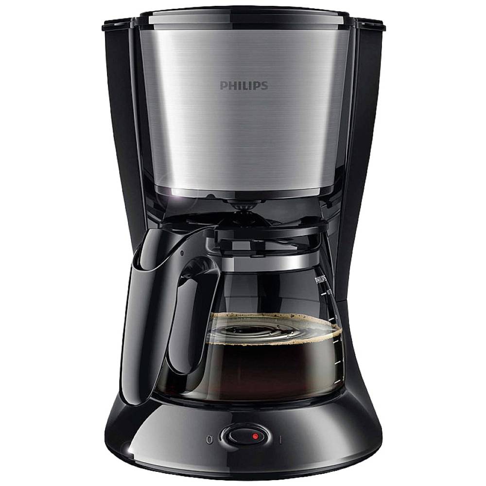 Philips Home Daily Collection HD7462/20 Coffee maker Black, Metal Cup volume=15 Glass jug
